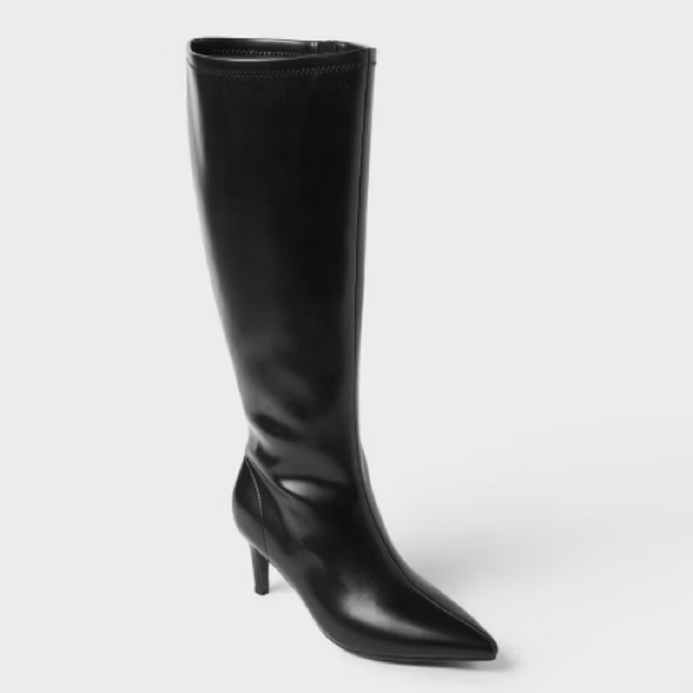 SOLD Women’s Nelly Under Knee Heeled Boots with Memory Foam Insole